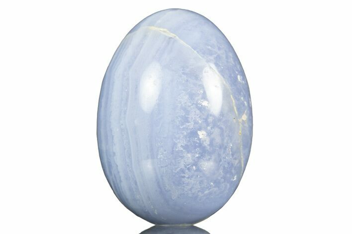 Amazing, Polished Blue Lace Agate Egg - Namibia #308750